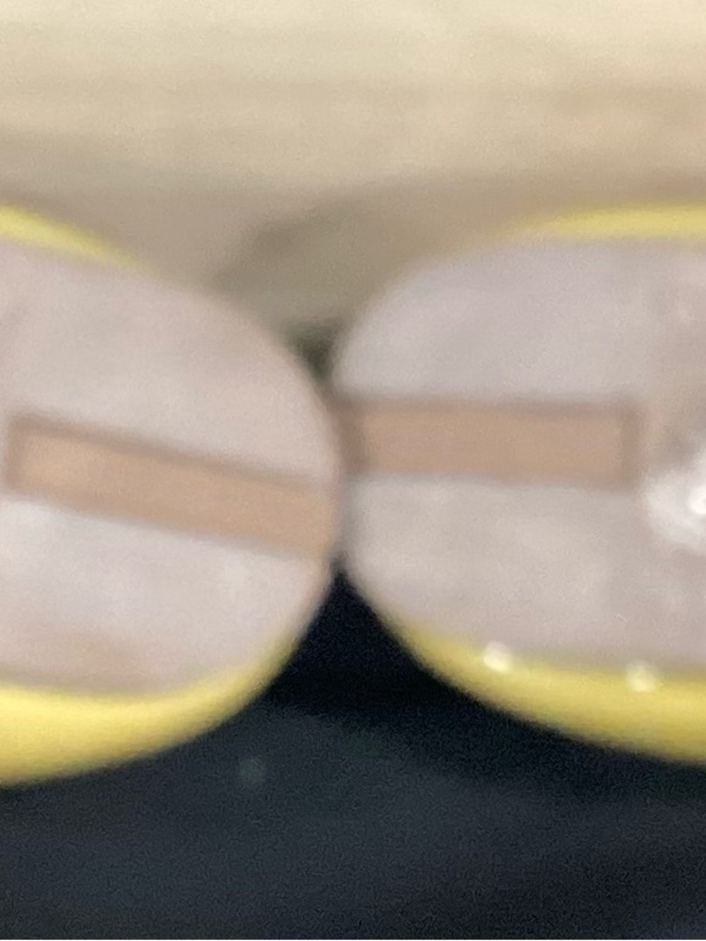 Prada Yellow Leather Ballet Flats with Cream Bow - Picture 5 of 9